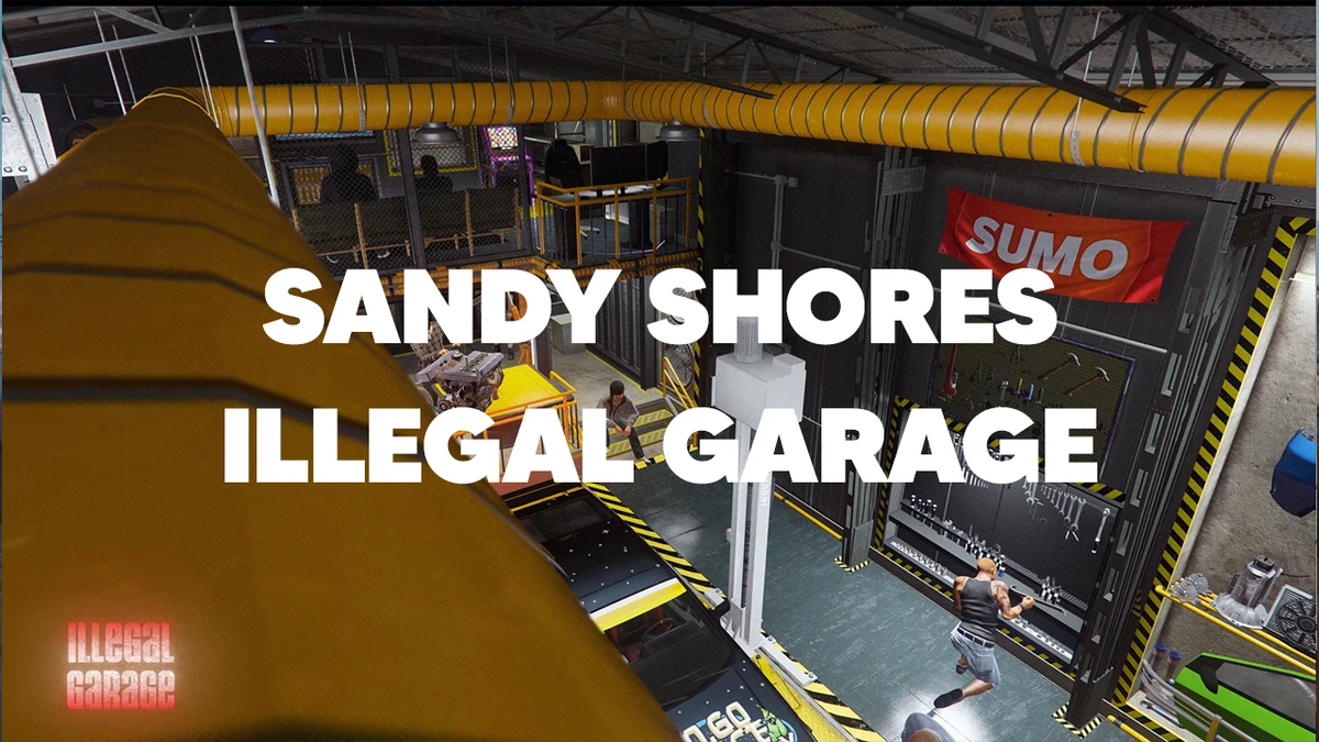 Sandy Illegal Garage & Car Wash & Gas Station MLO | Fully Open Source | FiveM
